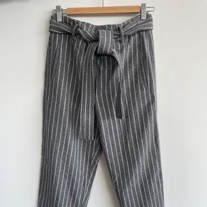 Wilfred Wool Striped Pants with belt